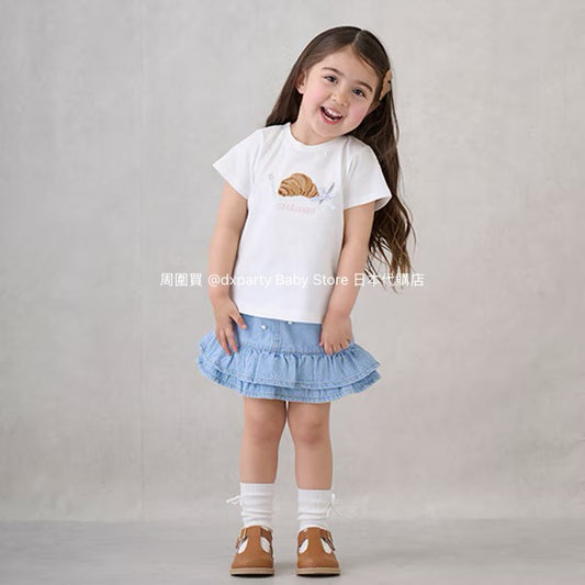 Japanese children's clothing pe#main lace short skirt 80-130cm girls summer SKIRTS 