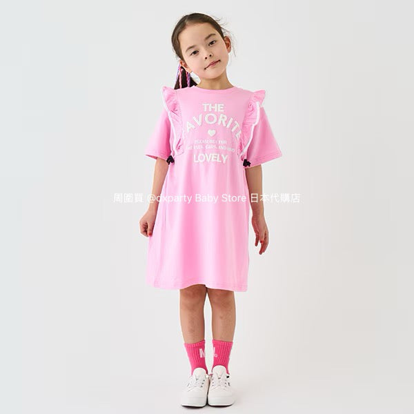 Japanese children's clothing mini#ML anti-fouling series ruffle dress 90-140cm girls summer dresses 