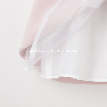 Japanese children's clothing pe#main dress two-piece suit 110-130cm girls summer dress outerwear interview / banquet / performance 