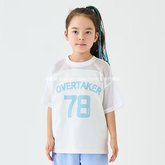 Japanese children's clothing mini#ML mesh sports top 100-140cm boys/girls summer TOPS 