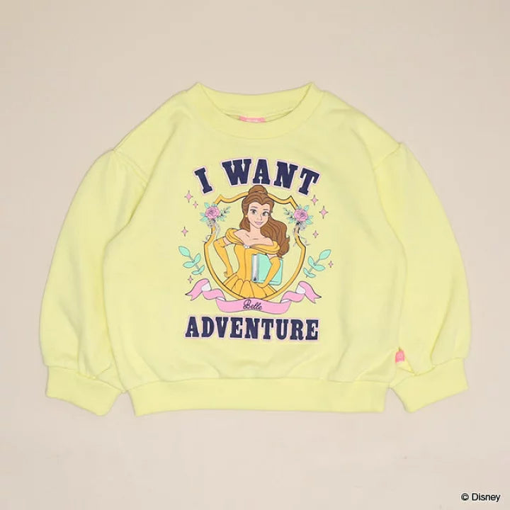 日本童裝 BDL x Disney 公主印花衛衣 100-130cm 女童款 秋季 TOPS