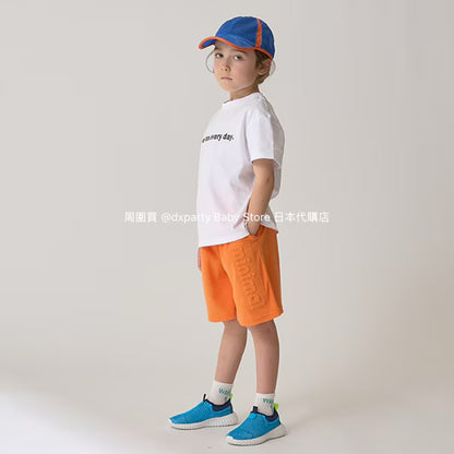 Japanese children's clothing mini#ML embossed shorts 90-140cm boys/girls summer PANTS