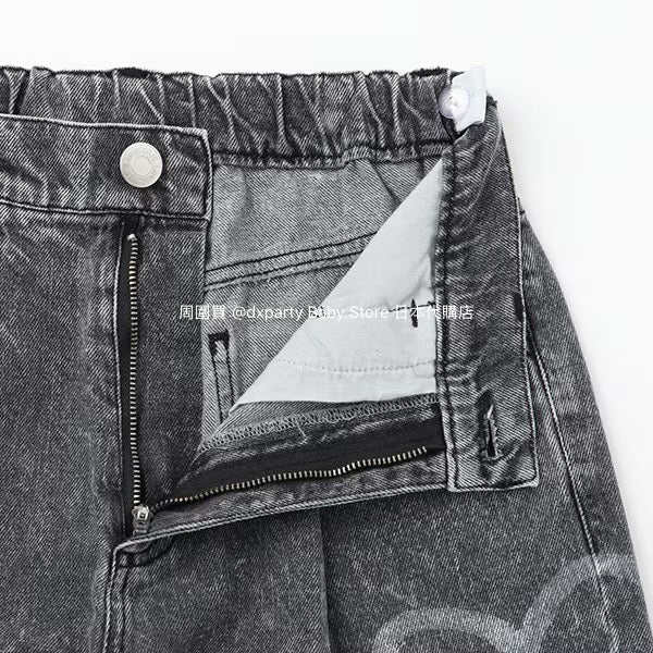 Lovetoxic Japanese children's clothing dark pattern jeans 140-170cm girls summer PANTS 