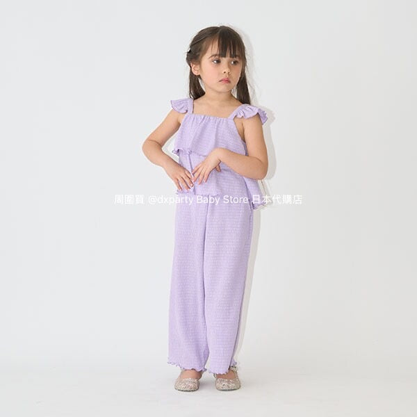 Japanese children's clothing Ly# mine suspenders and loose pants set 100-150cm girls summer TOPS PANTS 