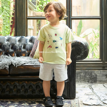 Japanese children's clothing pe#main casual shorts 80-130cm boys' summer PANTS 