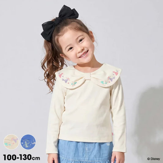 日本童裝 BDL x Disney 公主印花領上衣 100-130cm 女童款 秋季 TOPS