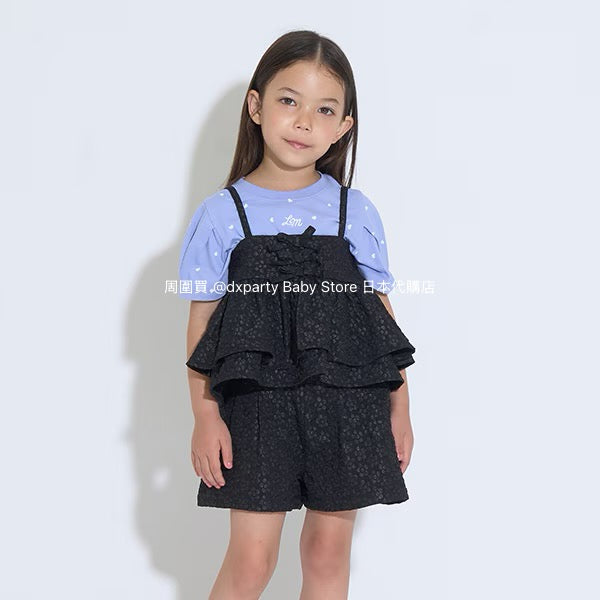 Japanese children's clothing Ly# mine tank top and shorts set 100-150cm girls summer TOPS PANTS 