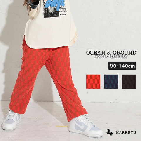 日本童裝 MARKEY’S ocean&ground 天鵝絨提花喇叭褲 90-140cm 女童款 秋季 PANTS