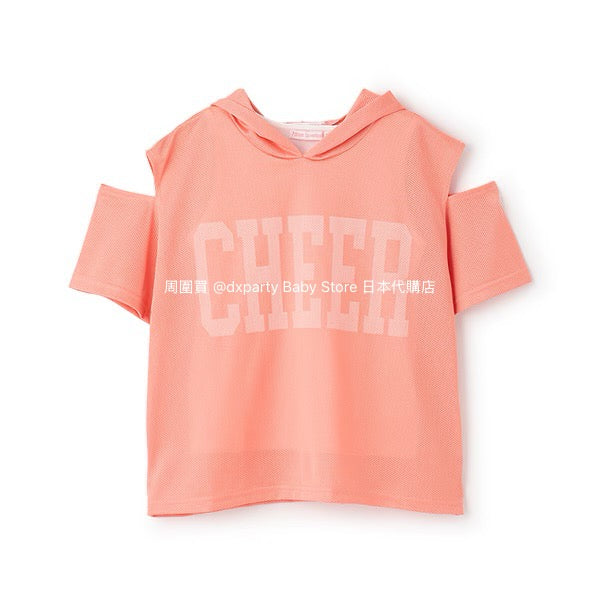 Lovetoxic Japanese children's clothing hooded off-the-shoulder top and vest set 140-160cm girls summer TOPS 