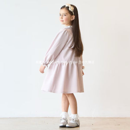 Japanese children's clothing pe#main dress two-piece suit 110-130cm girls summer dress outerwear interview / banquet / performance 