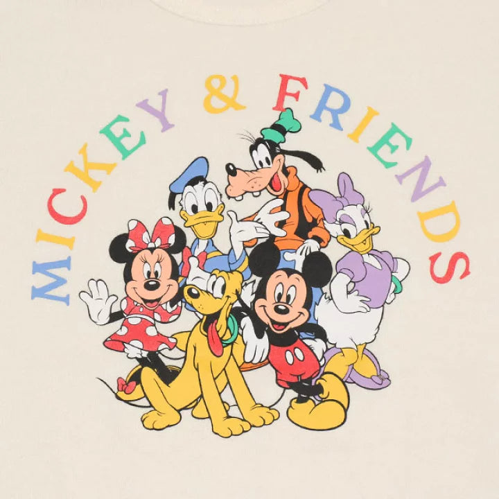 日本童裝 BDL x Disney 親子裝 雙色袖衛衣 90-140cm 男童款/女童款 秋季 TOPS