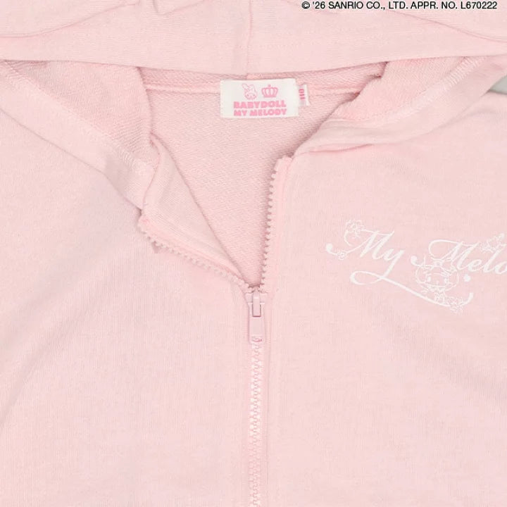 日本童裝 BDL x Sanrio 親子裝 可愛耳仔衛衣外獨 90-130cm 女童款 冬季 OUTERWEAR