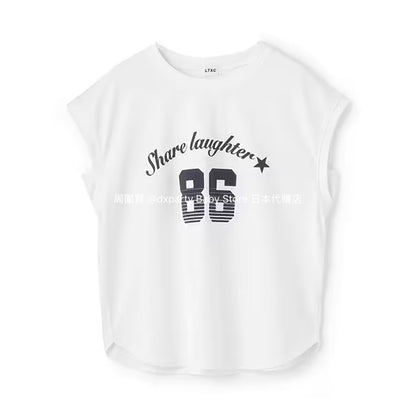 Lovetoxic Japanese children's clothing contact cold print vest 140-170cm girls summer TOPS 
