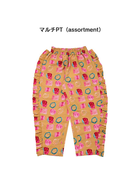 日本童裝 MARKEY’S 側荷葉邊長褲 90-150cm 女童款 秋季 PANTS