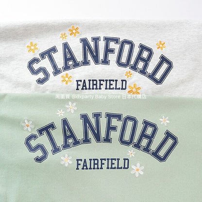 Lovetoxic Japanese children's clothing letter print top 130-160cm girls summer TOPS 