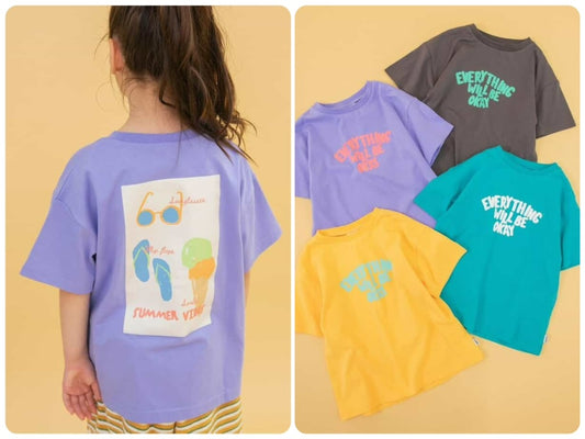 BREEZE Summer Print Tops (80-140cm) for Boys and Girls (Japanese Children's Clothing) 