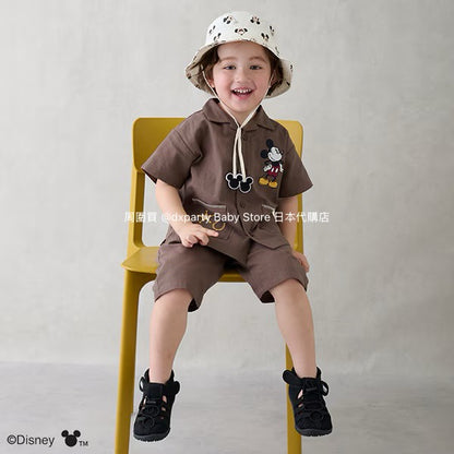 Japanese children's clothing pe#main x Disney shirt 80-130cm boys' summer TOPS 