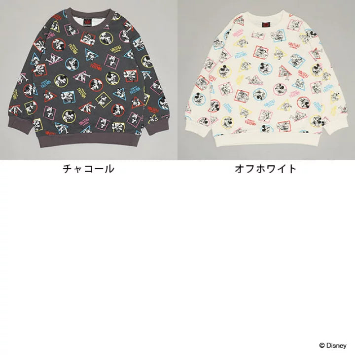日本童裝 BDL x Disney 親子裝 印花衛衣 90-150cm 男童款/女童款 秋季 TOPS