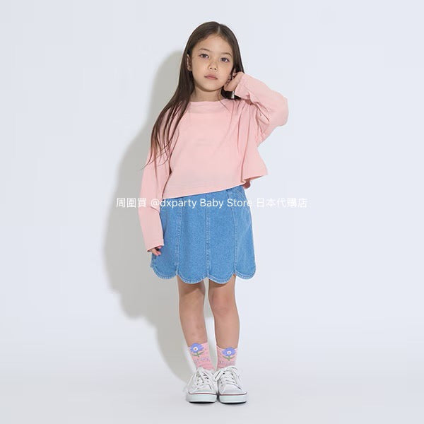 Japanese children's clothing Ly# mine thin top and camisole set 100-150cm girls summer TOPS 