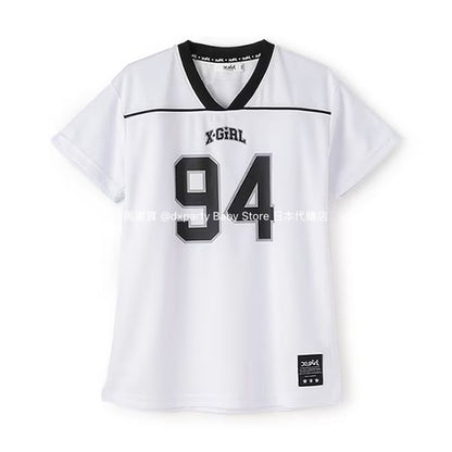 X-girl Stages Japanese Kidswear Cool-to-the-Touch Quick-Drying Sporty Dress (100-140cm) for Girls Summer 