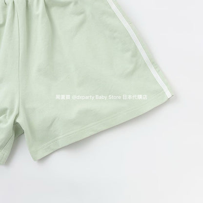 Lovetoxic Japanese Children's Clothing Two-Piece Sports Set (140-170cm) Girls Summer TOPS PANTS 