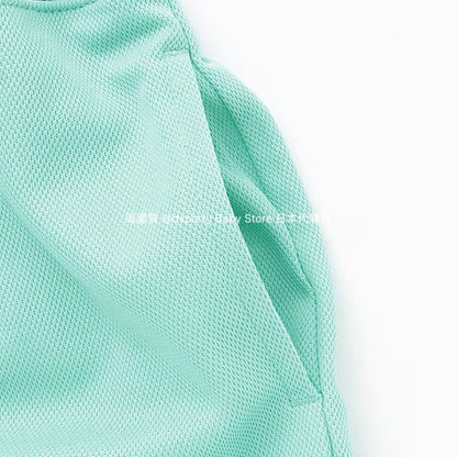 Japanese Kidswear mini#ML Quick-Dry Series Contact Cooling Two-Piece Sports Set (90-140cm) Boys'/Girls' Summer TOPS PANTS 