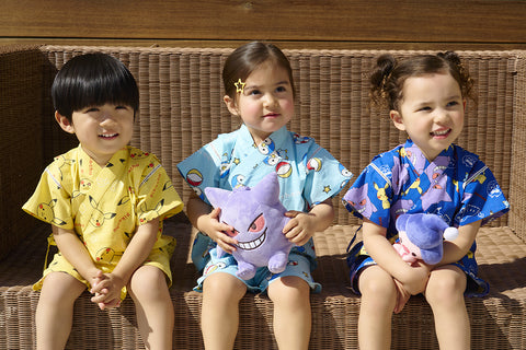 日本童裝 monpoke 日本甚平 80-95cm 男童款/女童款 夏季 日本和服 TOPS PANTS