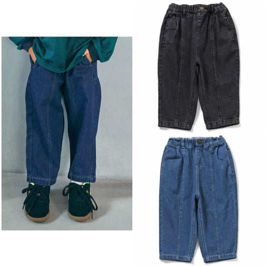 日本童裝 BREEZE 前幅牛仔褲 90-160cm 男童款 冬季 PANTS