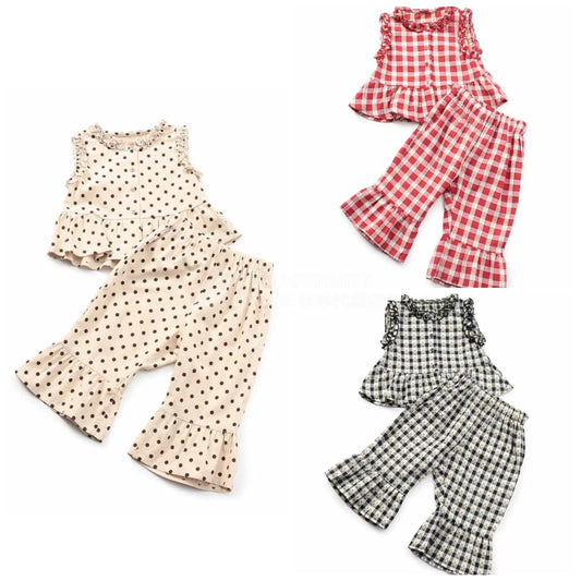 日本童裝 apres les cours 背心長褲兩件套裝 80-140cm 女童款 夏季 PANTS TOPS