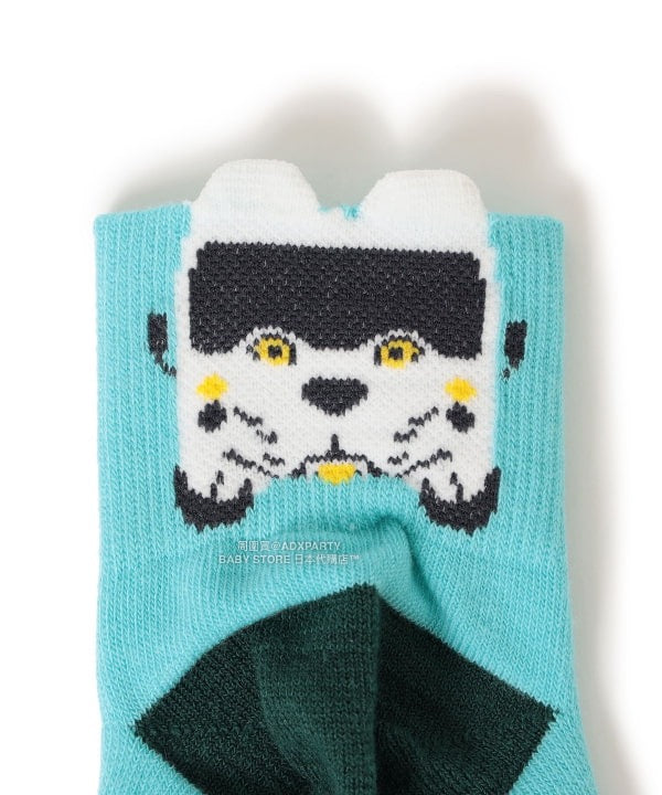 日本直送 BEAMS mini 【COLLABORATION】那須どうぶつ王国 日本製 襪一對 16-21cm 襪系列