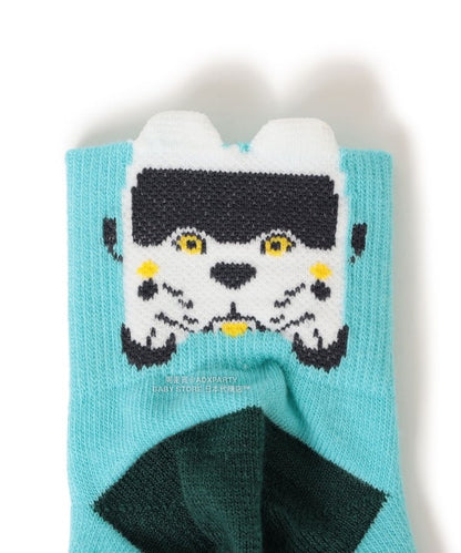 日本直送 BEAMS mini 【COLLABORATION】那須どうぶつ王国 日本製 襪一對 16-21cm 襪系列