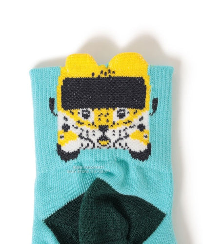 日本直送 BEAMS mini 【COLLABORATION】那須どうぶつ王国 日本製 襪一對 16-21cm 襪系列