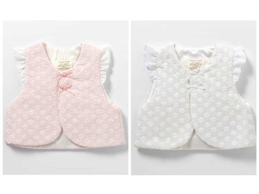 日本童裝 apres les cours 荷葉邊背心 60-80cm 女童款 初生嬰兒 夏季 OUTERWEAR