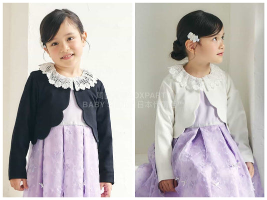 日本童裝 apres les cours 短款禮服外套 100-130cm 女童款 春季 TOPS 面試/宴會/表演