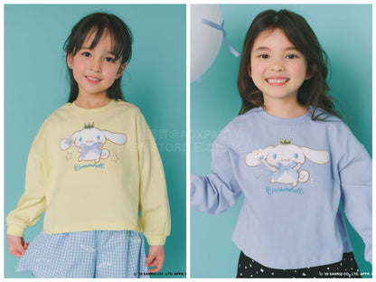 日本童裝 aF#a325 x Sanrio Cinnamoroll 印花上衣 100-150cm 女童款 夏季 TOPS