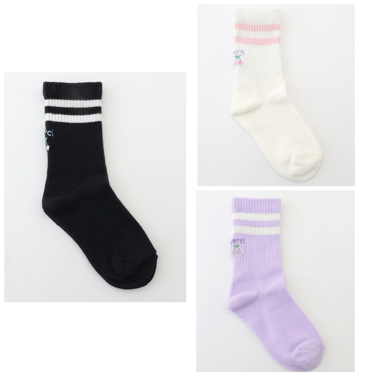 日本直送 aF#a325 襪一對 15-23cm 襪系列