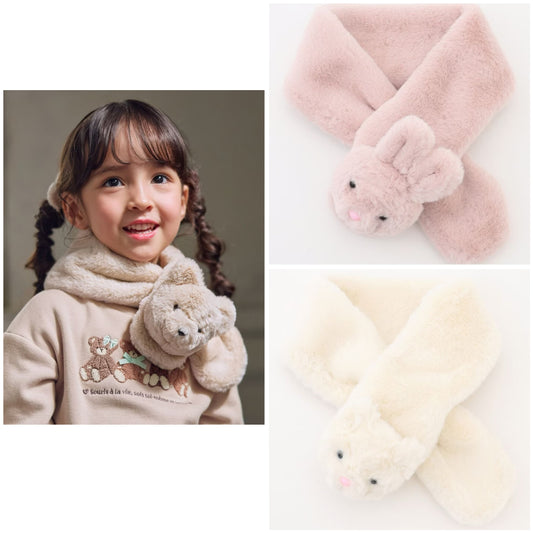 日本直送 aF#a325 可愛動物頸巾 頸巾系列