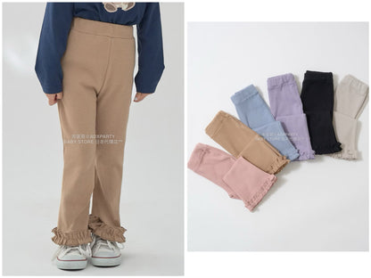 日本童裝 Ly# mine 蓬鬆皺褶喇叭長褲 100-140cm 女童款 秋季 PANTS