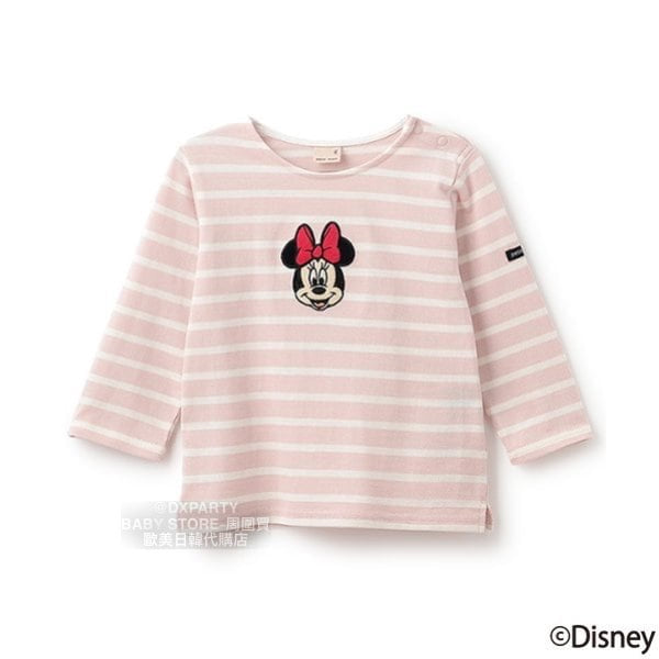 日本童裝 pe#main x Disney 間條上衣 80-130cm 男童款/女童款 秋季 TOPS