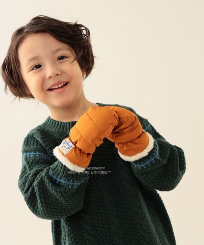 日本直送 BEAMS mini 夾棉毛毛手套 Free Size 手套系列