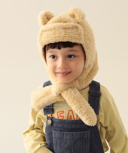 日本直送 BEAMS mini 熊耳護耳保暖帽 100-120cm 帽系列