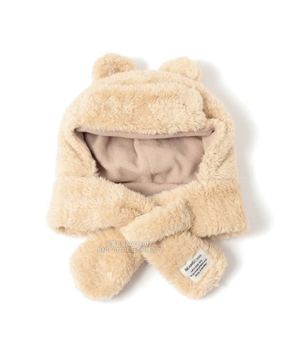 日本直送 BEAMS mini 熊耳護耳保暖帽 100-120cm 帽系列