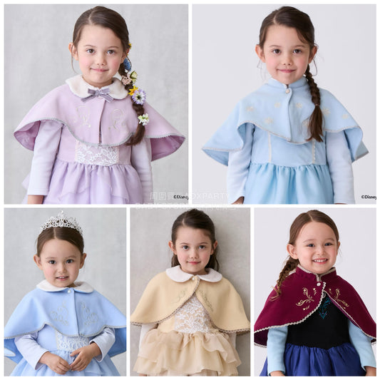 日本童裝 pe#main x Disney 公主小披肩 80-130cm 女童款 秋季 OUTERWEAR