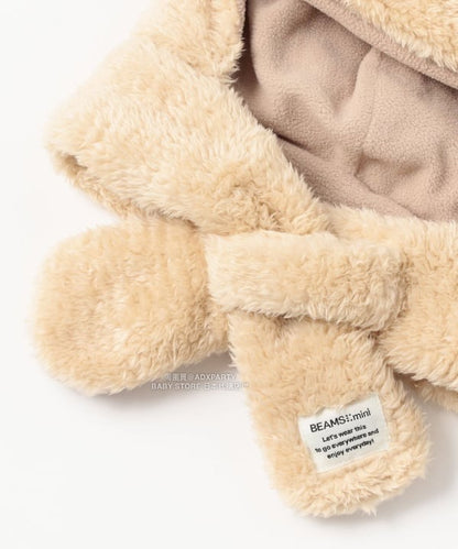 日本直送 BEAMS mini 熊耳護耳保暖帽 100-120cm 帽系列