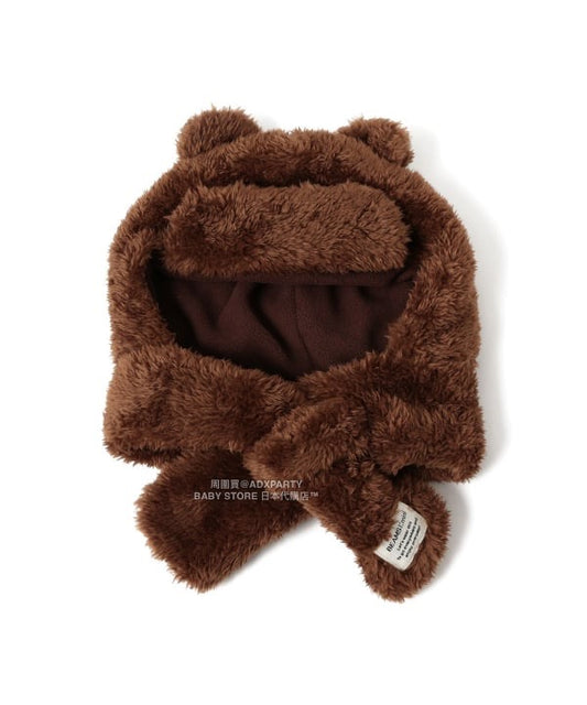 日本直送 BEAMS mini 熊耳護耳保暖帽 100-120cm 帽系列