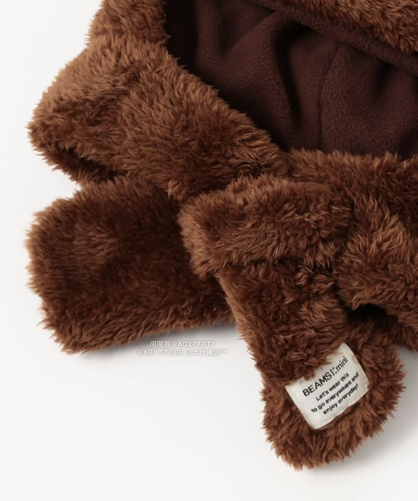 日本直送 BEAMS mini 熊耳護耳保暖帽 100-120cm 帽系列