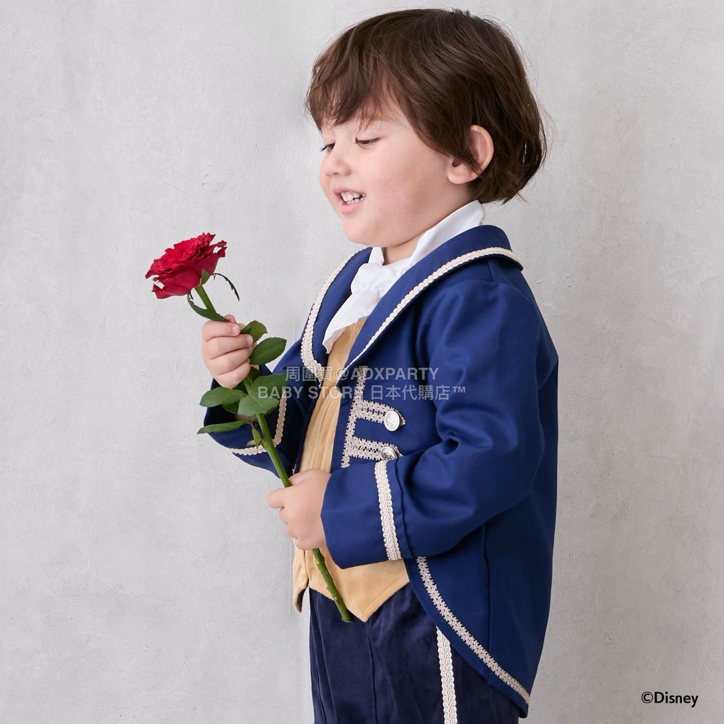 日本童裝 pe#main x Disney 王子兩件套裝 80-130cm 男童款 秋季 TOPS