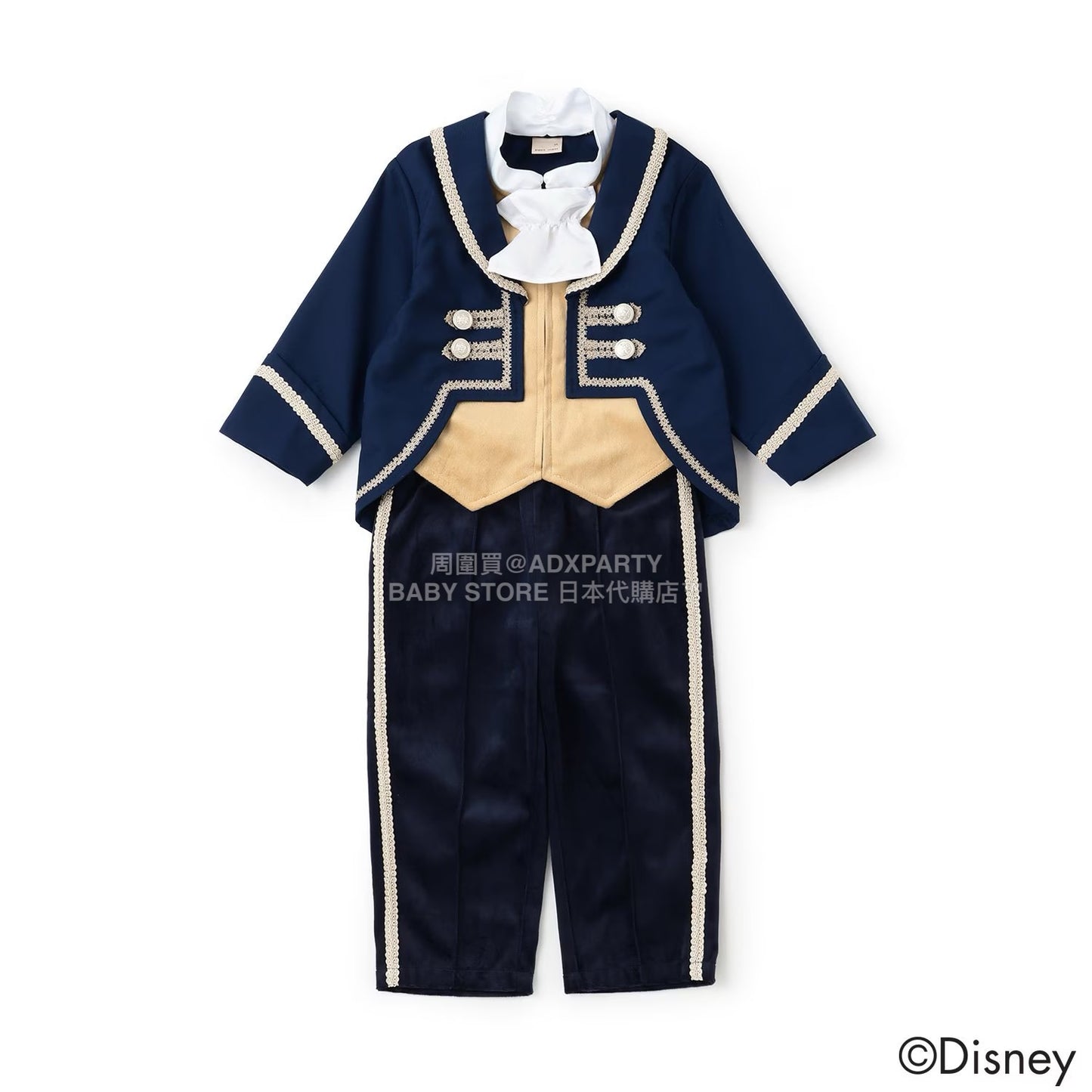 日本童裝 pe#main x Disney 王子兩件套裝 80-130cm 男童款 秋季 TOPS