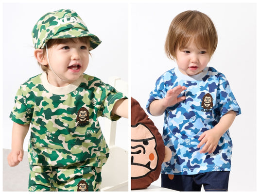 日本童裝 XLARGE KIDS 迷彩猩猩上衣 80-140cm 男童款 夏季 TOPS