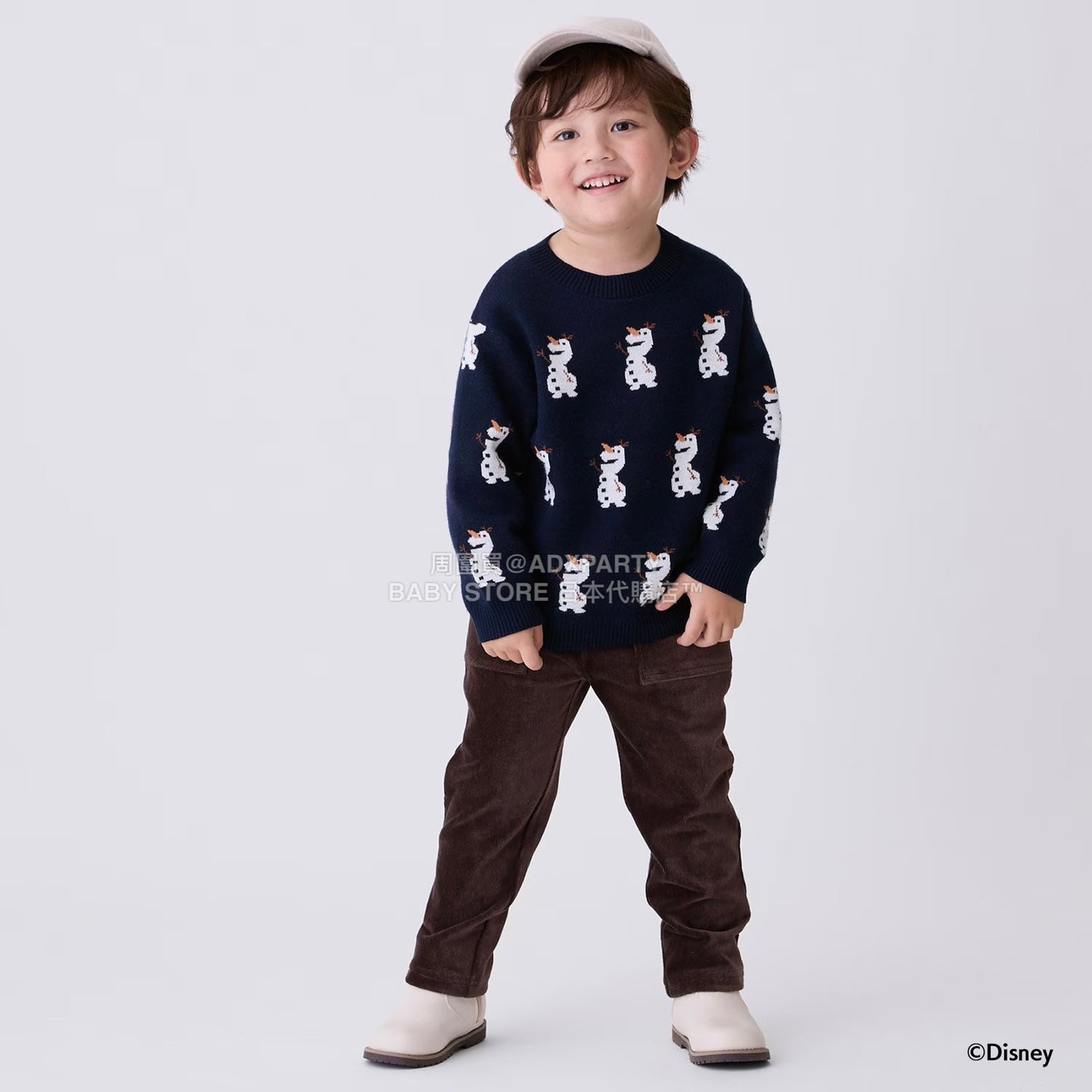 日本童裝 pe#main x Disney 針織毛衣 80-130cm 男童款 秋季 TOPS